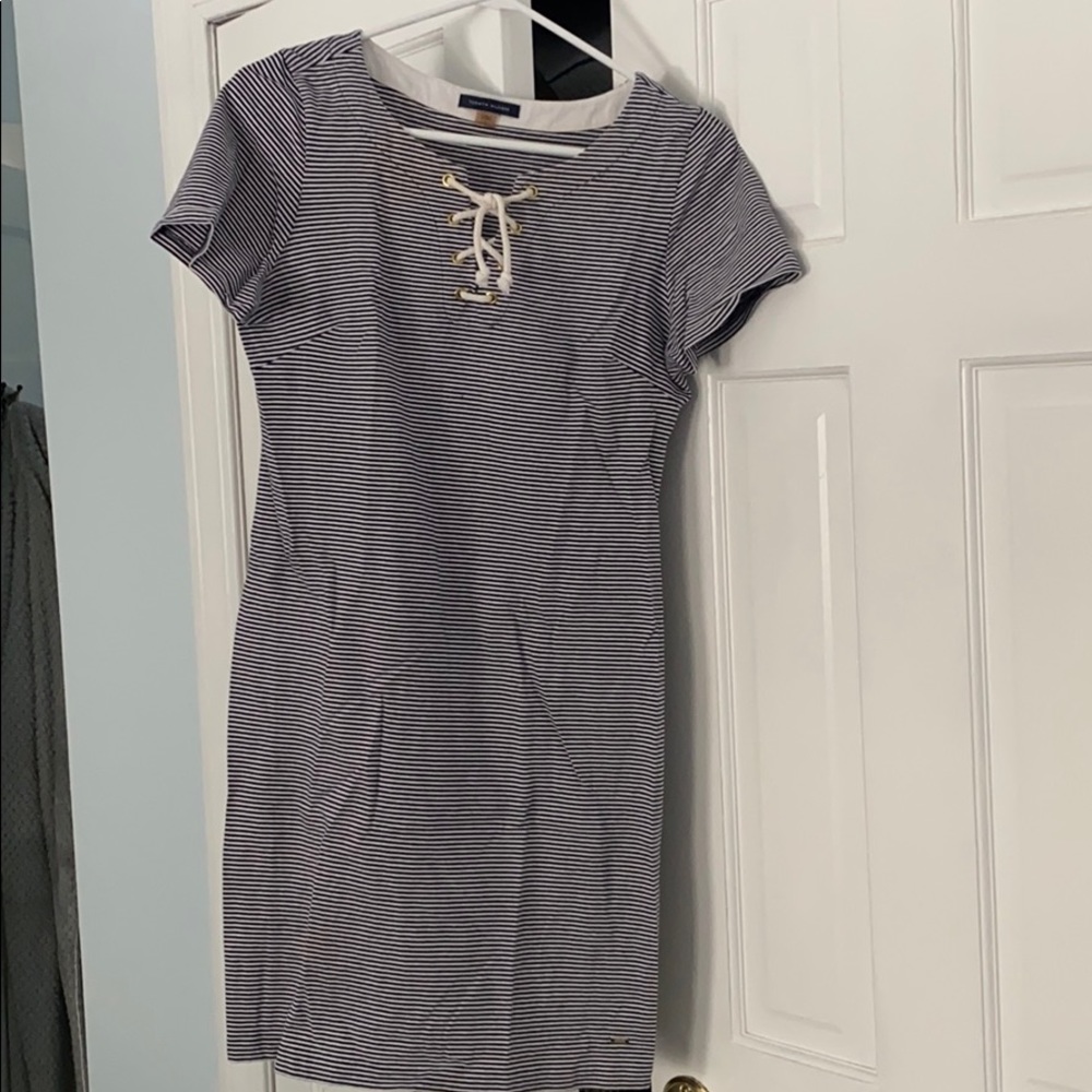 Tommy Hilfiger Navy and White stripe cotton dress